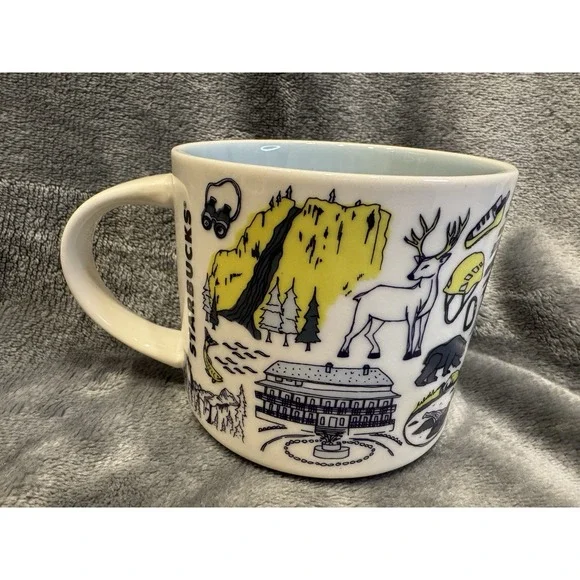 Starbucks Yosemite National Park Collectors Mug Cup Been There Series Pin Drop - Picture 2 of 6